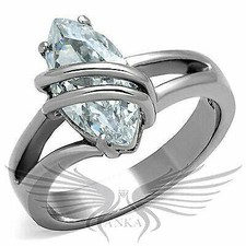 Brilliant 2.5Ct Marquise Cubic Zircon CZ AAA Engagement Ring 5 6 7 8 9 10 Tk1531