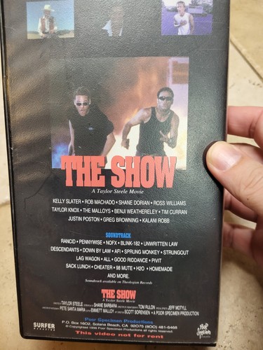 The Last Wave In THE SHOW Case VHS By Herbie Fletcher RARE Longboard Surf - Picture 3 of 5