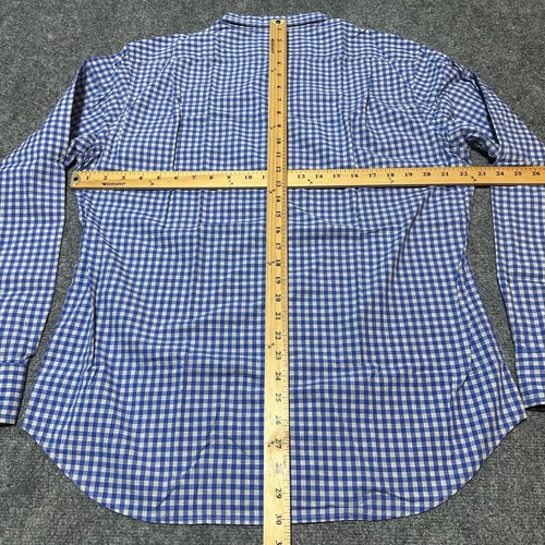 Bonobos Shirt Mens Extra Large Blue Plaid Cotton Button Up Collared Slim Fit - Picture 4 of 12