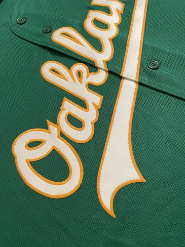 Oakland Athletics A’s Nike Authentic On-Field Alt Green Jersey 48/XL (NWT) - Picture 11 of 14