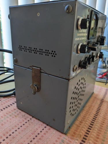 Very RARE Rogers Electronics Black Widow 6 meter AM Ham Radio Transceiver - Zdjęcie 5 z 15
