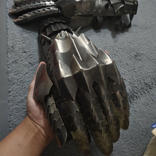1:1 The Lord of the Rings Sauron Metal Steel Hand Armor Wearable Gloves Cosplay - Picture 7 of 24
