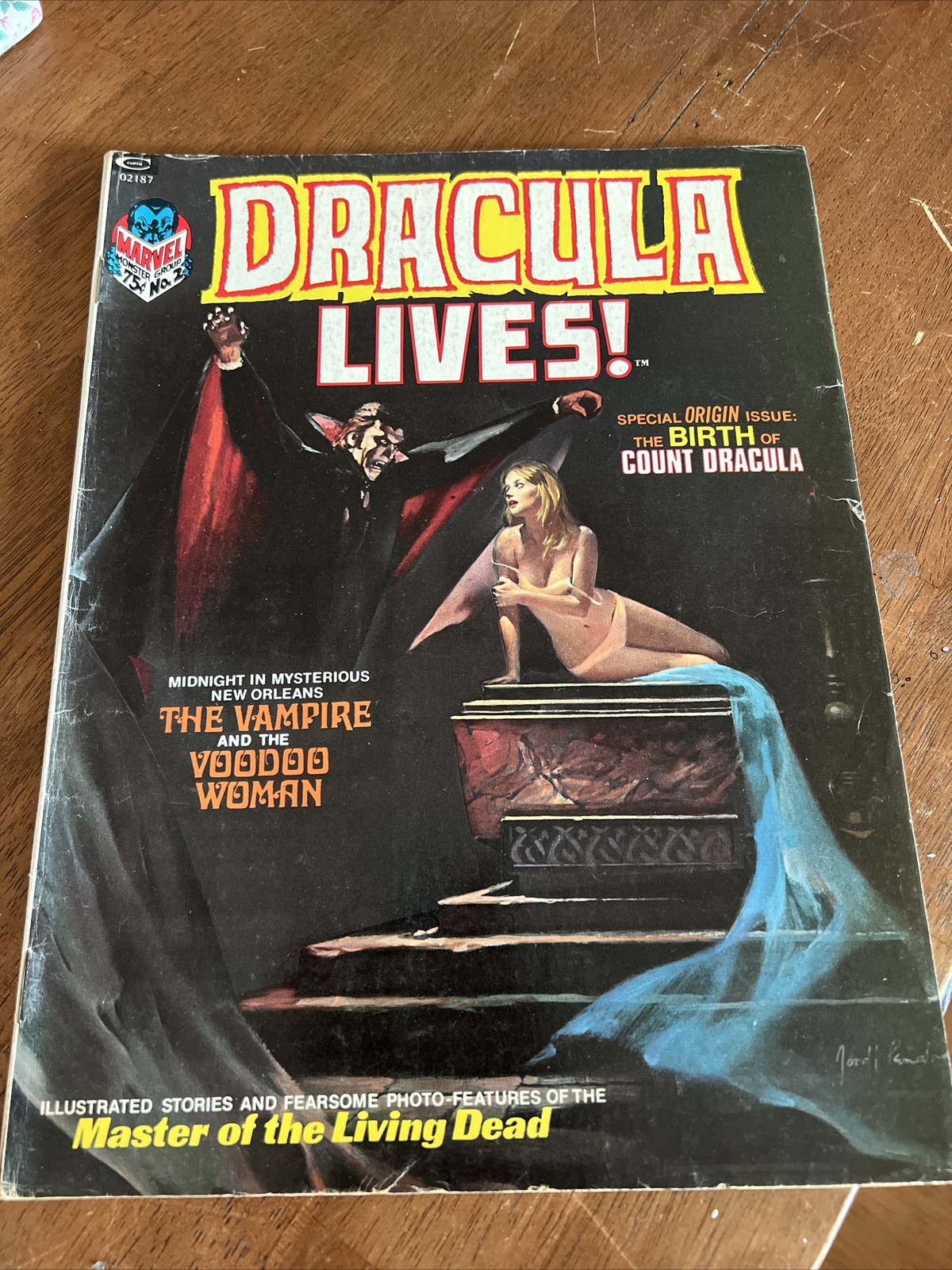 DRACULA LIVES MAGAZINE #2 (Marvel Comics 1973) -- Bronze Age Horror -- FN