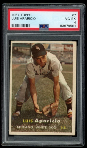 1957 Topps Set-Break # 7 Luis Aparicio PSA 4 VGEX HOF