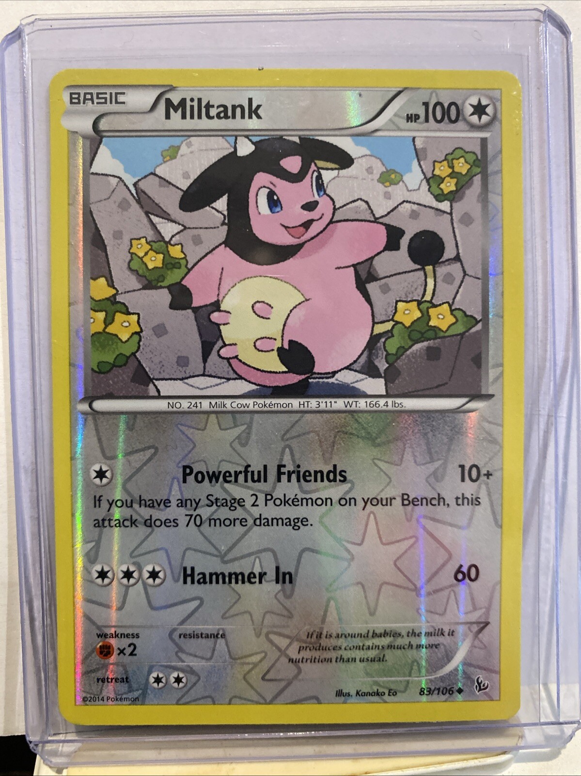 Pokémon TCG Miltank Flashfire 83/106 Reverse Holo