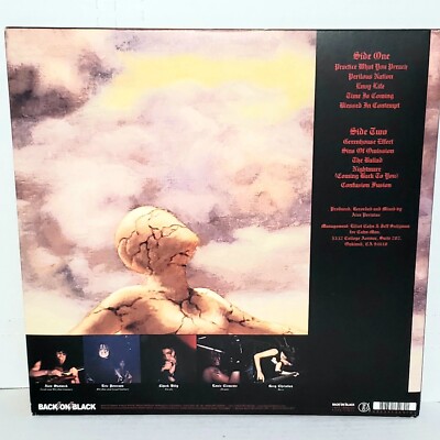 TESTAMENT Practice What You Preach UK White Vinyl LP VG+ 2011