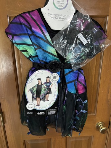 Midnight Butterfly Transforming Halloween Costume Child Black Dress Large 12-14 - Picture 2 of 5