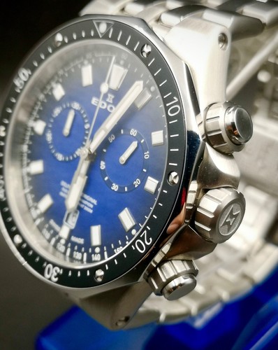 Nice EDOX DELFIN THE WATER CHAMPION men’s chronograph watch. - Picture 9 of 24