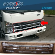 Chrome Grille For ISUZU NPR NPR-HD NQR NRR 5.2L 6.0L 2008-2014