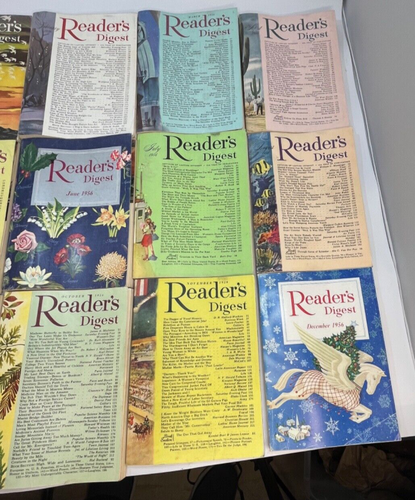 Vintage Readers Digest Magazines Full 1956 year - Picture 5 of 6