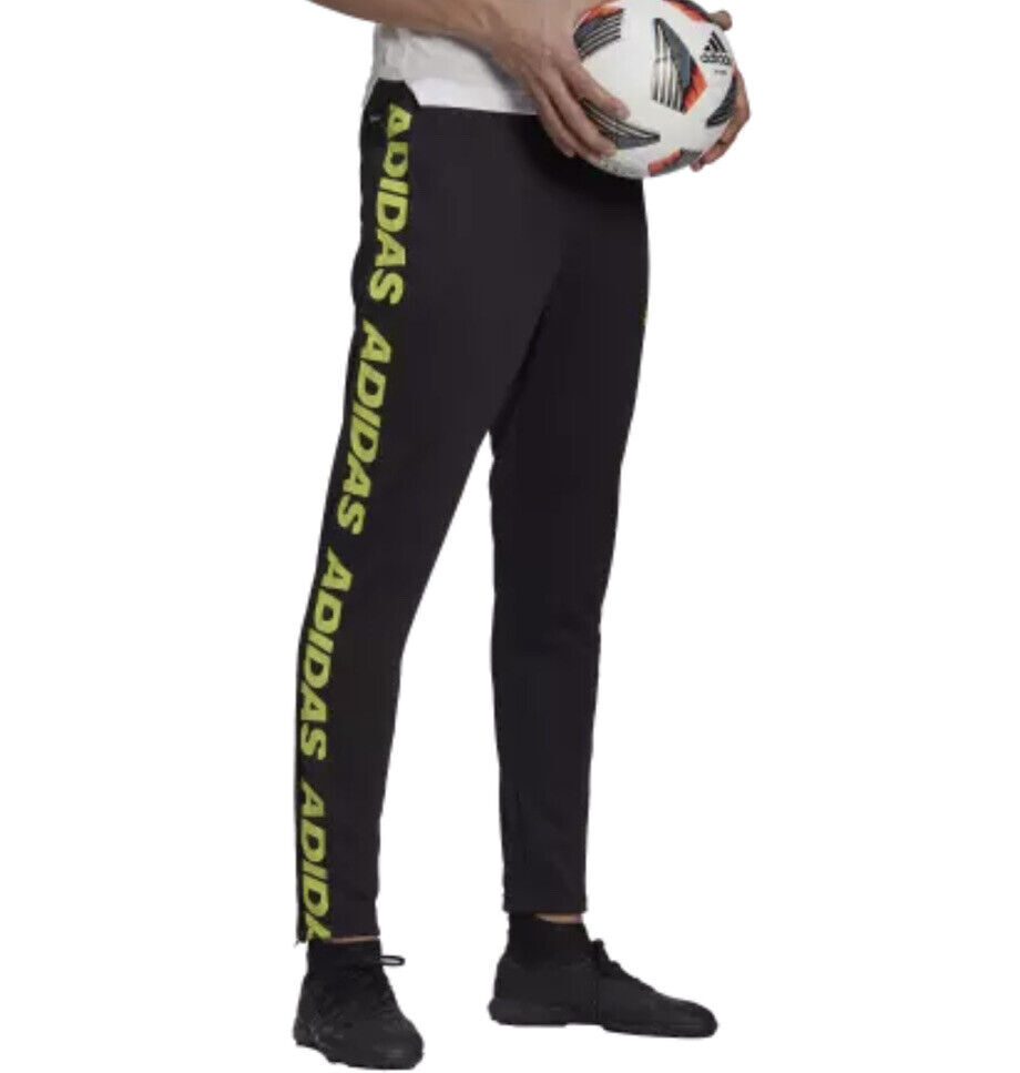 adidas Men's Tiro Asymmetrical Tape Zip Pocket Track Pants H46025