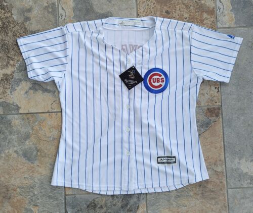 Camiseta deportiva de béisbol Kris Bryant de los Chicago Cubs majestic para mujer talla 2XL blanca MLB nueva con etiquetas - Imagen 1 de 9