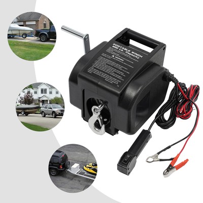 2000 LBS Boat Winch Electric Marine Winch Reversible Trailer Winch With Remote 