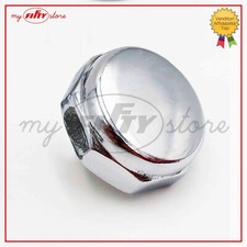 Dado cieco piantone sterzo cromato M25x1 MOTRON SV3R GL4 FLASH FE28