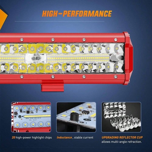 nilight Nilight LED Light Bar 12 Inch Triple Row Spot Flood-Lightning Deals - Picture 3 of 11