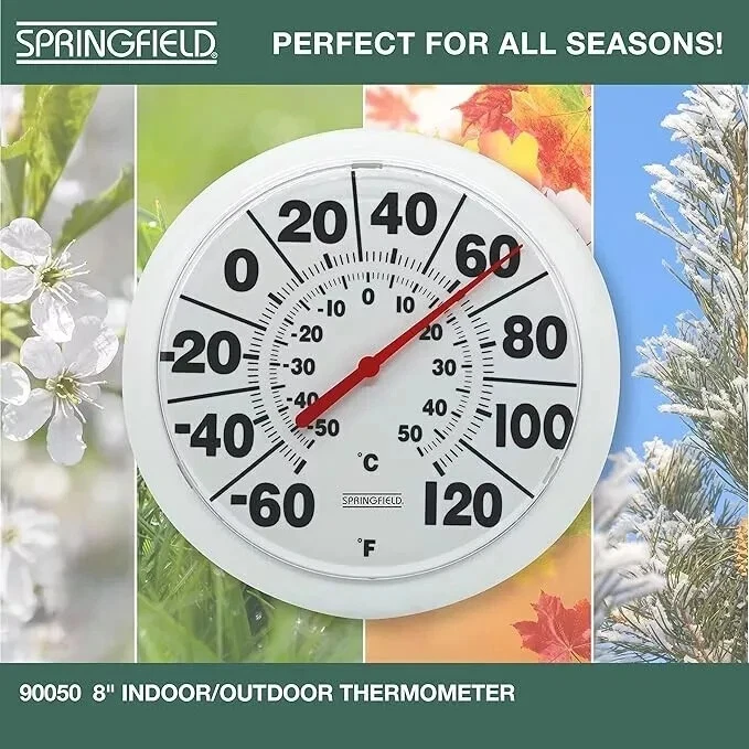 Springfield Indoor Outdoor Big and Bold Dial Thermometer, Wireless Thermometer w - Image 4 of 4