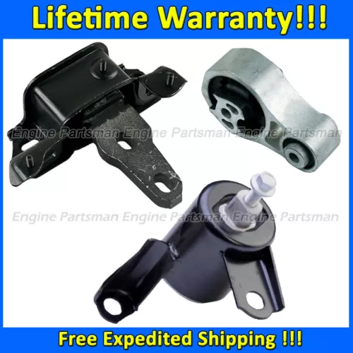 K3043 Motor & Trans Mount Set 3x For 2011-2019 Ford Fiesta 1.6L AUTO DUAL CLUTCH