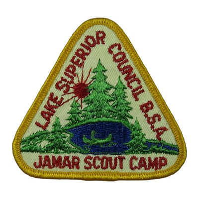 Lake Superior Council MN Jamar Scout Camp Camp Patch YEL Bdr (WY1064)