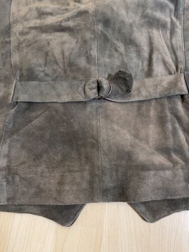 Meindl Herren Leder Weste Gr 54 L XL Grün Braun Tracht Hirsch Top Bayern Horn - Bild 9 von 13