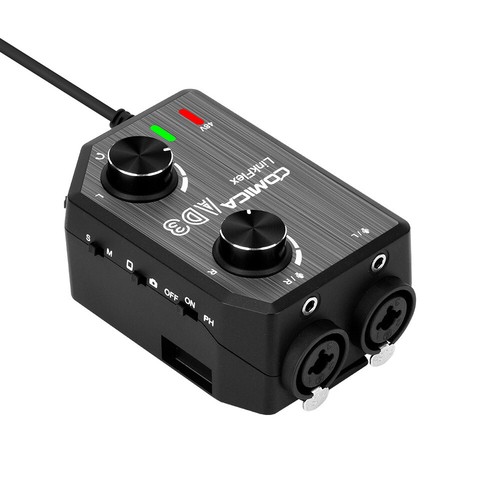 Comica LINKFLEX-AD3 Dual-Channel Microphone and Guitar Interface Smartphones - 第 2/5 張圖片