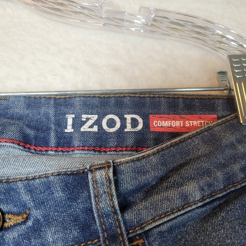 IZOD Herren 34x30 Blau Mid Rise Straight Fit Komfort Stretch Demin Jeans - Bild 13 von 20