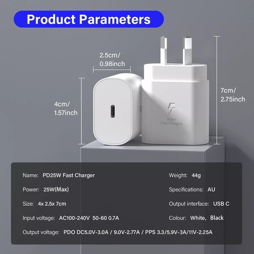 3 PACK Type C Fast Wall Charger USB-C Power Adapter iPhone Samsung AU30%OFF - Picture 11 of 23
