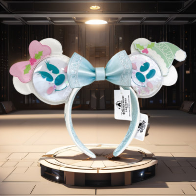Disney Parks Loungefly Ohren Stirnband Mickey & Minnie Pastell Schneemann