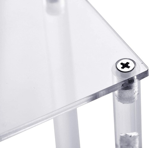 3 Tires Clear Acrylic Display Riser Cupcake Stand Display for Figures Hodels - Picture 5 of 11