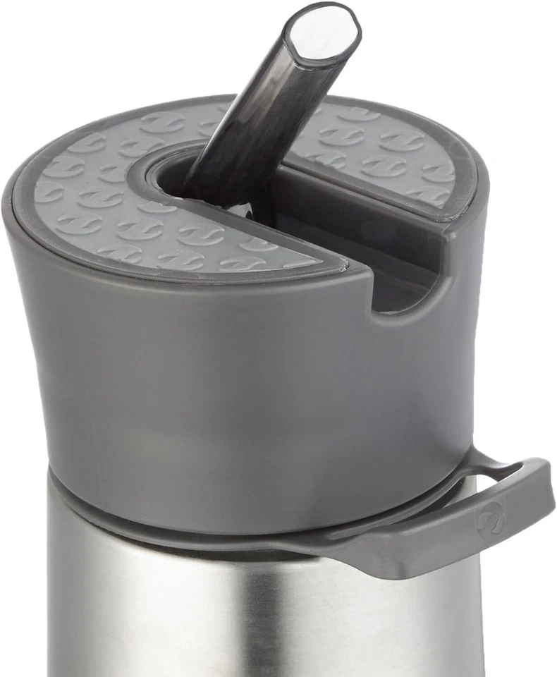 Aqua Zinger de Zing Anything, botella infusora de acero inoxidable, gris, 19 oz Foto 2 de 3