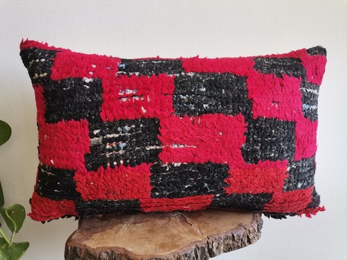 Moroccan Handmade Kilim Pillow Cushion Cover Throw Pillow Case Sofa boho - Picture 3 of 5