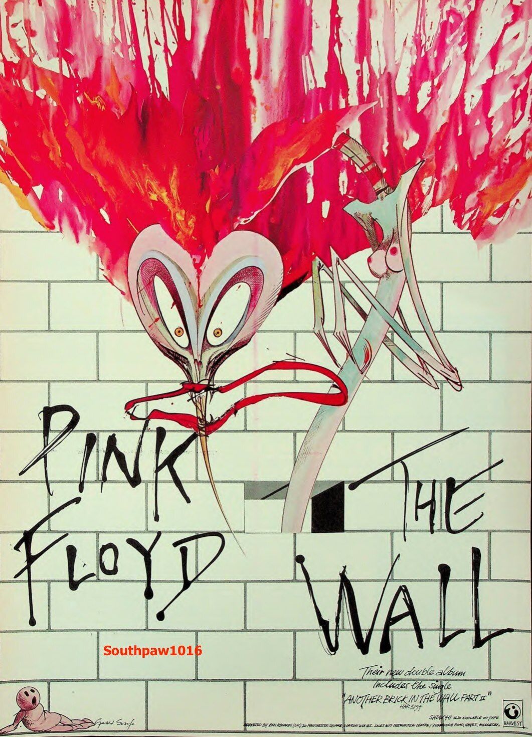 1980 Pink Floyd The Wall Album Release Music Industry Promo Reprint Ad