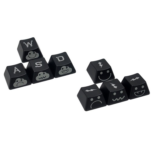 WASD Strzałka Keycaps Powłoka UV Podświetlany KeyCap do klawiatury mechanicznej Cherry MX - Zdjęcie 2 z 6