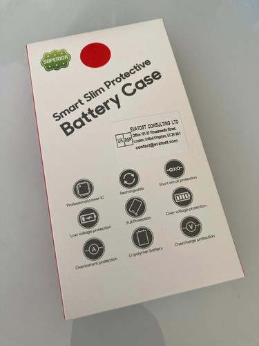 Battery Case for iPhone 15/15 Pro - 7000mAh Ultra-Slim - 6.1 Inch - Red - New - Picture 2 of 5