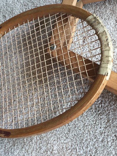 Raquette De Tennis Vintage Wright & Ditson Davis Cup – Bois Avec Presse – USA
