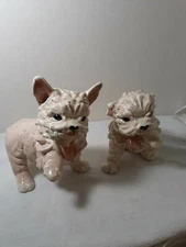 RARE VINTAGE KAY FINCH-CALIFORNIA 1940'S CRAFTED PAIR YORKY PUPS #170&171