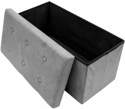 Sorbus Storage Ottoman Bench – Collapsible/Folding Bench Chest with Cover - Picture 19 of 27