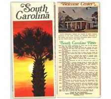 Vintage 1971 South Carolina Official State Highway Department Road Map 6-1-71 