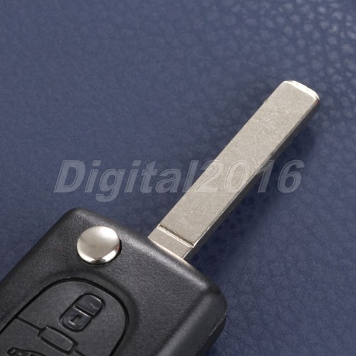 3 Button For Peugeot 207 307 407 308 607 Flip Remote Car Key Fob Case Shell - Picture 10 of 10