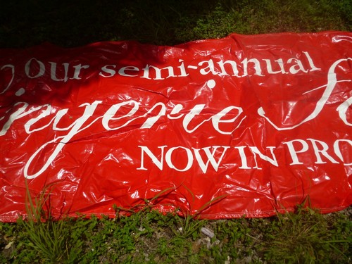BUSINESS SIGN TARP BANNER VINYL PROP ADVERTISING LINGERIE SALE 10 X 4 - Picture 3 of 5
