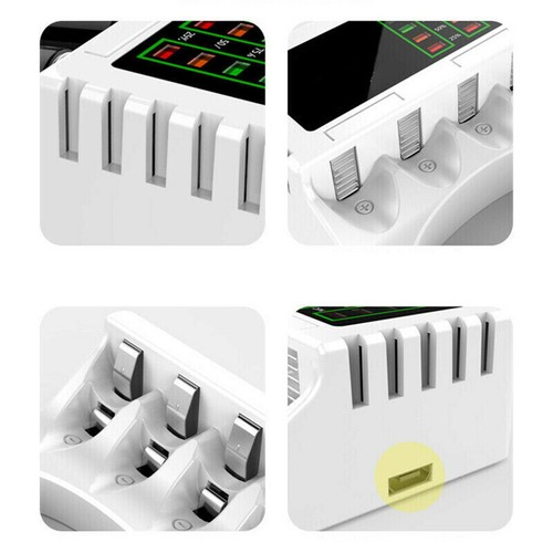 4 Slot Battery Charger For AA AAA Rechargeable Ni-MH Ni-CD Li-Ion Batteries - Picture 5 of 7
