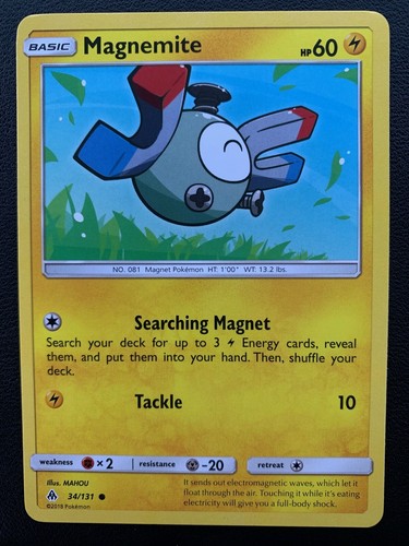 2019 Pokemon General Mills Cereal Promo Card 34/131 Magnemite  - Afbeelding 1 van 1