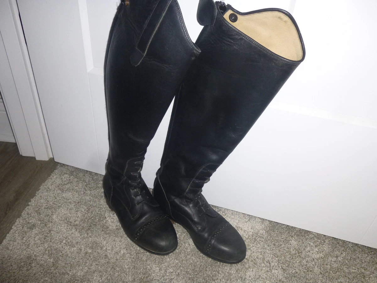 Rectiligne Tall Riding Boots Womens Size 37 Black Leather