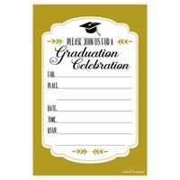 Sophisticate Graduation Party Fill In Invitations (20 Count) on sale Sophisticate Graduation Party Fill In Invitations (20 Count) on sale