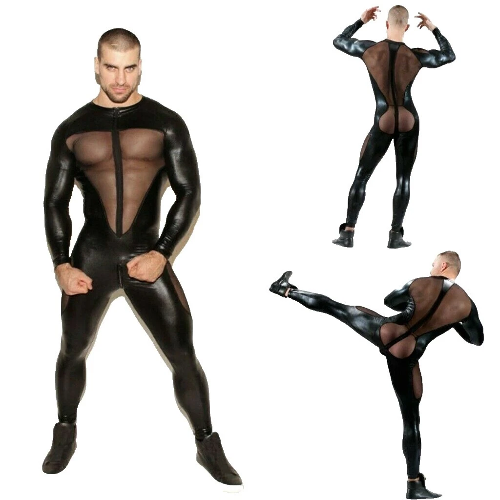 Disfraces de PVC Negro para Hombres
