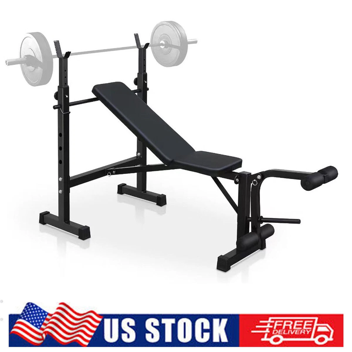 Weights bench sales press set