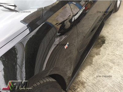 G6 Style Carbon Fiber Side Skirt Lip For 16-17 Chevrolet Camaro V6 LS LT RS Only