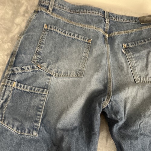 Vintage Levi's Silvertab Schreinerjeans 38x30 Distressed - gepatcht & repariert - Bild 15 von 16