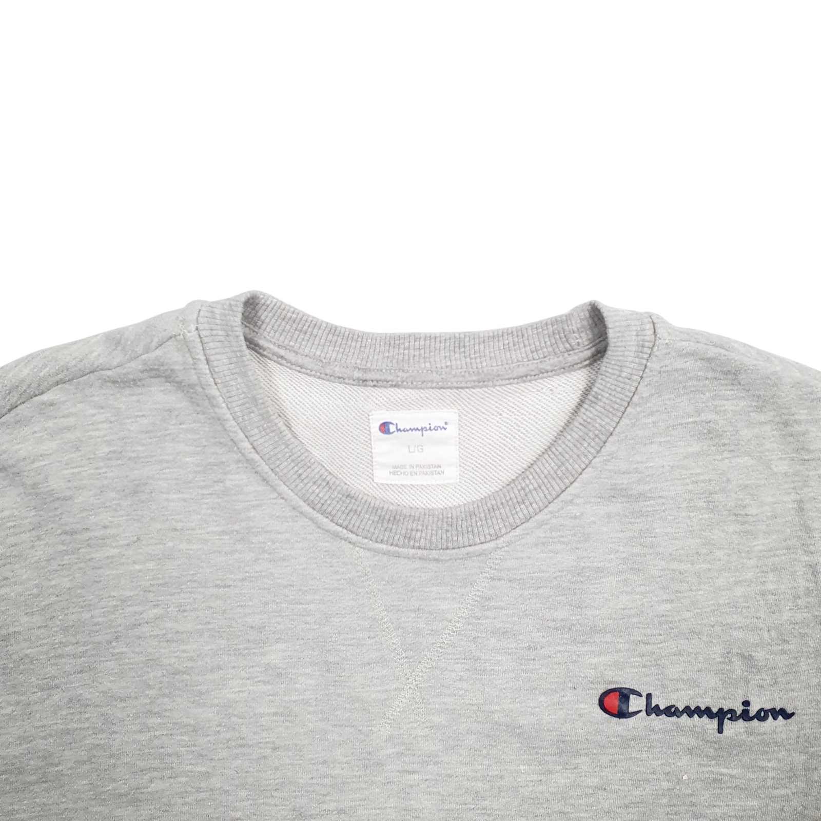 CHAMPION Crewneck Cotton Blend Jumper Sweatshirt Mens L image 2