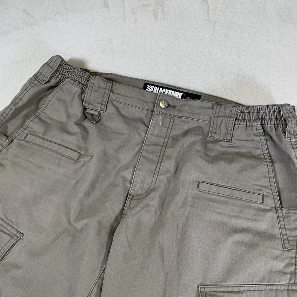 Pantalones Blackhawk Para Hombres 38x32 Gris Bolsillos de Carga Ripstop Pantalón Táctico Exterior Foto 3 de 4