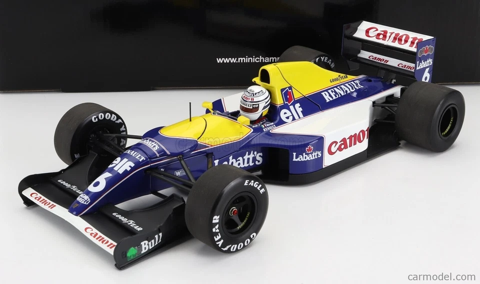 WILLIAMS RENAULT FW14B #6 PATRESE F1 CHAMPIONSHIP 1992 1:18 MINICHAMPS 110920006 - Image 4 of 4